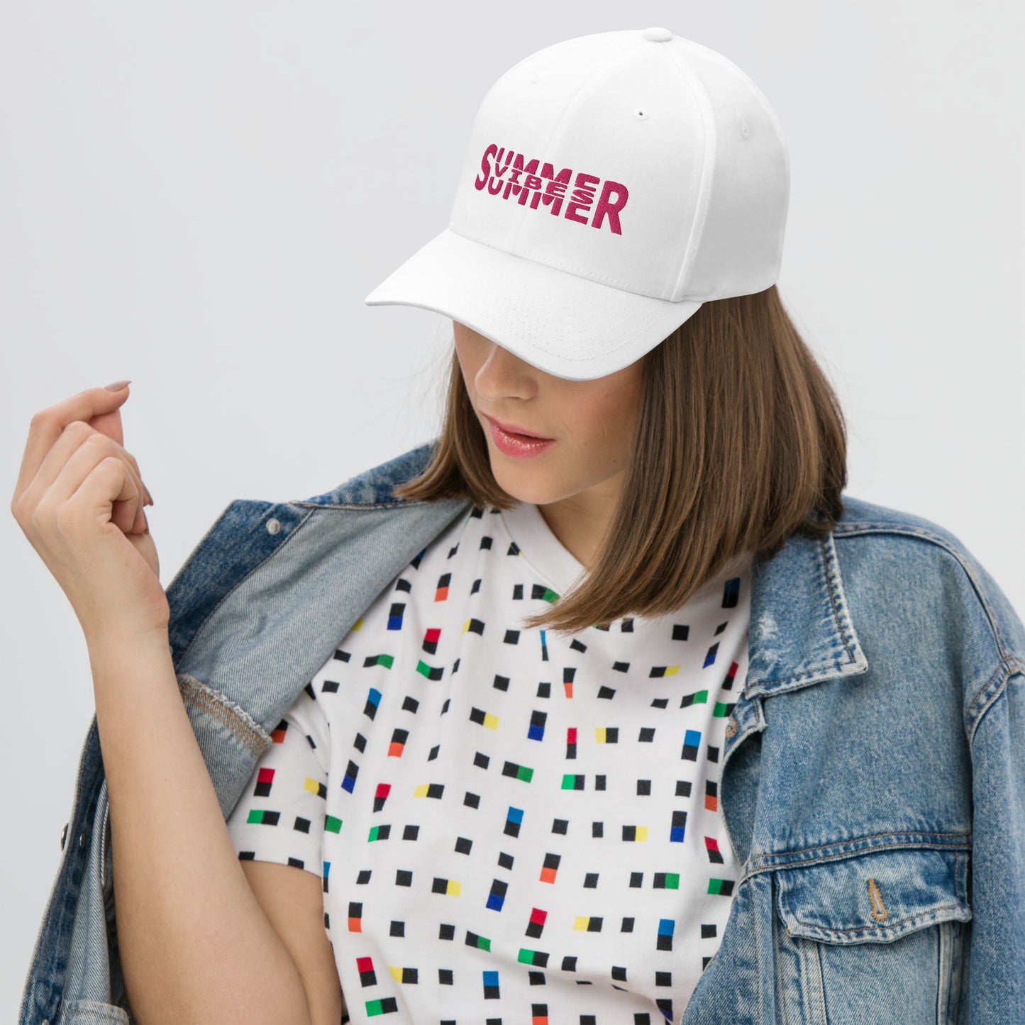 Summer Vibes | Baseball | Hat | White